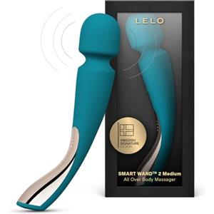 LELO SMART WAND 2 Medium Massaggiatore Wand, Massaggiatore per il Piacere e per Ridurre la Tensione, Magic Wand Impermeabile e Senza Fili, Vibratore Donna e Uomo Wireless, Ocean Blu