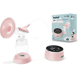 Neno BELLA, Tiralatte con 2 Modalità e 9 Velocità, Tiralatte Automatico Elettronico, Portatile, Wireless, Ricaricabile, Touch Screen, Elettrico