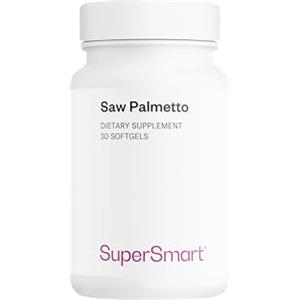 Supersmart Saw Palmetto - Aiuta a mantenere la salute ottimale della prostata - Supporta il flusso urinario - Estratto lipidosterolico di Saw Palmetto standardizzato all'85% di acidi grassi liberi - SuperSmart