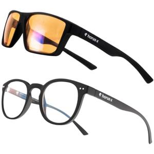 Horus X - Occhiali Anti luce blu protettivi con filtro di riposo (Videogiochi Console Computer PC) - Pacchetto Gioco e Ufficio per Uomo e Donna