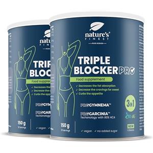 Nature's Finest Triple Blocker PRO, Blocca Fame e Brucia Grassi - Aiuto Nell'efficace Perdita Peso, Dominare la Fame Nervosa, Riduzione dell'Accumulo di Grasso