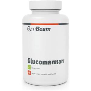 GymBeam Glucomannano 120 cpr, Fibra Alimentare Solubile da Radice di Konjac, Promuove la Perdita di Peso, Induce Sazietà, Mantiene Livelli Ottimali di Colesterolo, Adatto ai Vegani