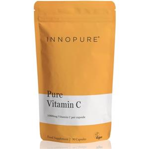 INNOPURE Vitamina C Pura 1000mg - Capsule (Senza Riempitivi né Leganti) - Integratore Pure-Fill, Facile da Deglutire - 1 Capsula al Giorno (non Compresse) - 90 Capsule