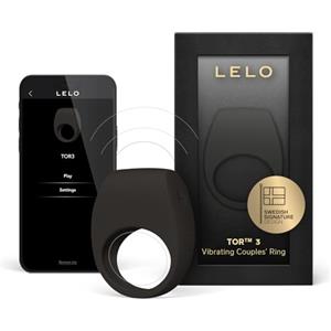 LELO TOR 3 Anello Vibrante, Connesso con l'App con 8 Impostazioni per una Sensazione Ottima, Nero