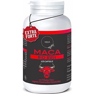 Mekià® Tribulus Terrestris e Maca Peruviana nera con L Arginina. Integratore uomo alte prestazioni + Vitamine B + Zinco, boost testosterone .Incremento Massa Muscolare Potente Energizzante Uomo