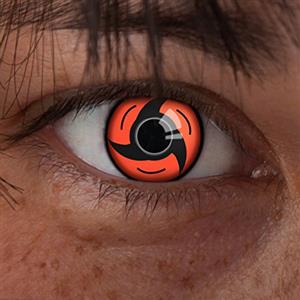 aricona Kontaktlinsen lenti a contatto aricona - Lenti a contatto Sharingan Sharingan Uchiha - Lenti a contatto colorate senza prescrizione medica per cosplay, carnevale, feste in maschera e costumi di Halloween, 2 pezzi