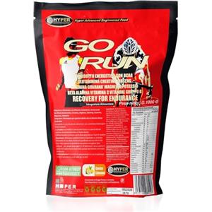 Hyper Go Run - 1kg di Integratore Potente e Completo per Ciclisti e Runner con Creatina, Arginina, Glutammina, Maltodestrine, Bcaa, Ginseng, Guaranà Magnesio e Potassio - Prodotto in Italia
