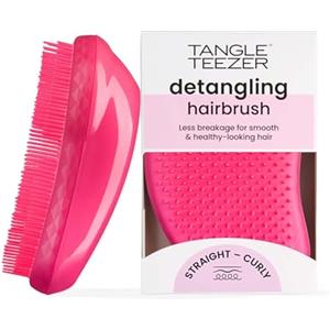 Tangle Teezer Original Detangling Hairbrush - Spazzola districante per capelli bagnati e asciutti - Doppie setole per rimuovere nodi e ridurre la rottura dei capelli - Bollicine Rosa