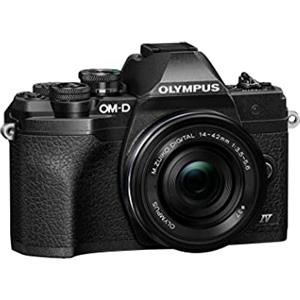 Olympus Fotocamera Olympus OM-D E-M10 Mark IV con sistema Micro Quattro Terzi Olympus, sensore da 20 MP, mirino elettronico, video 4K, Wi-Fi, nero, incl. M.Zuiko Digital ED 14-42mm F3.5-5.6 EZ Pancake nero