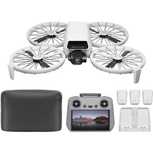 DJI Flip Combo Fly More (RC2 con schermo), drone con fotocamera UHD 4K per adulti, decollo dalla mano, ritorno automatico, volo intelligente, 3 batterie per un'autonomia di volo di 93 minuti