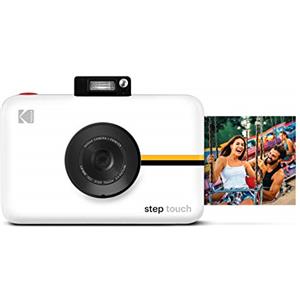 KODAK RODITC20AMZW Step Touch | Fotocamera digitale 13 MP a stampa istantanea, touchscreen LCD da 3,5", video HD 1080p, zoom ottico 10x, tecnologie Bluetooth e ZINK Zero Ink | Bianco