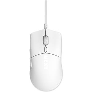 NZXT Lift 2 Symm | Mouse gaming con cavo simmetrico leggero | Design leggero 58 g | Polling rate 8K | Switch ottici | Sensore ottico 26K DPI | Piedini 100% PTFE | Bianco