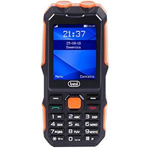 Trevi FORTE 70 Telefono Cellulare Antiurto da Lavoro con Display 2,4" a Colori, Fotocamera e Torcia LED, Comandi Semplici e Potente Altoparlante, Batteria Lunga Durata con Ricarica Type-C