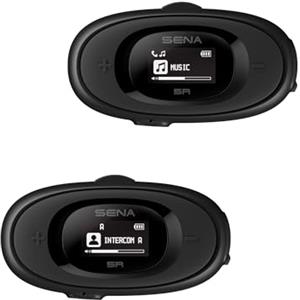 Sena 5R Interfono Bluetooth HD a due vie per moto, Dual Pack