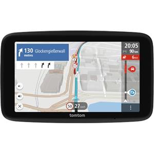 TomTom Navigatore per camion e bus GO Professional - 2a gen. (Touchscreen capacitivo da 5", mappe europee e info sul traffico in tempo reale. Progettato per camion e veicoli di grandi dimensioni)