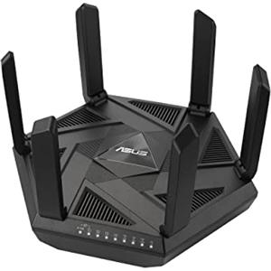 ASUS RT-AXE7800 Tri-band WiFi 6E Extendable Router, 6GHz Band, 2.5G Port, Subscription-free Network Security, Instant Guard, Advanced Parental Control, Built-in VPN, AiMesh Compatible, Smart Home, SMB