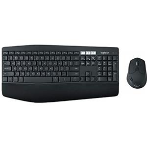Logitech MK850 Kit Tastiera e Mouse Wireless Multidispositivo, Wireless e Bluetooth 2.4 GHz, 12 ‎Tasti Programmabili, Durata Batteria di 3 Anni, PC/Mac, Layout Italiano QWERTY, Nero