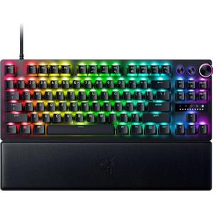 Razer Huntsman V3 Pro TKL - PC Tastiera ottica analogica tenkeyless per esport - Razer Snap Tap - Modalità Attivazione Rapida (Metodo di pulsazione, Quadrante multi-funzione) US-Layout | Nero