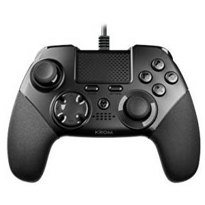 KROM KAISER - NXKROMKSR - Wired Gamepad, progettato per la competizione, Joystick e trigger analogici, back stick configurabili, compatibile con PC, PS3 e PS4