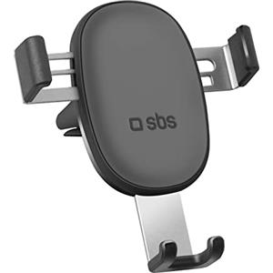 SBS Portacellulare con Chiusura Automatica a gravità, Supporto Porta Telefono da Auto per Bocchette d'Areazione, Utilizzo ad Una Sola Mano per iPhone, Samsung, Xiaomi, Oppo