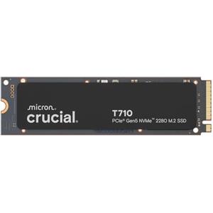 Crucial T710 SSD 4TB PCIe 5.0 x4 Gen5 NVMe M.2, Velocità fino a 14500 MB/s Lettura, 13800 MB/s in Scrittura, Notebook e PC Desktop, TLC NAND, Hard Disk Interno - CT4000T710SSD8-01