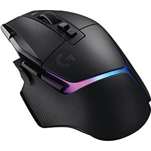 Logitech G502 X PLUS Mouse Gaming Wireless LIGHTSPEED RGB - Mouse Ottico con Switch Ibridi LIGHTFORCE, LIGHTSYNC RGB, Sensore per Gaming HERO 25K, Compatibile con PC - macOS/Windows - Nero