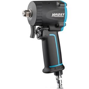 Hazet Avvitatore pneumatico HAZET 9012M-1, extra corto solo 80 mm, coppia di sgancio max. coppia di rilascio: 1200 Nm, quadro 12,5 mm (1/2 pollice), pressione di esercizio: 6,3 bar
