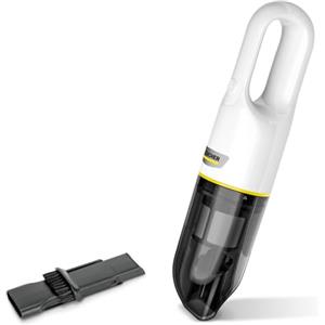 Kärcher Aspirabriciole a Batteria CVH 3 Plus, Compatto per un uso rapido in casa e in macchina, Capienza: 0,15l, Peso: 0,6kg, Batteria da 7,2 V, con stazione di ricarica USB e ugello per fessure 2in1