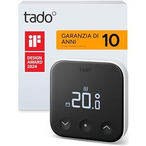 tado° termostato intelligente X, prodotto aggiuntivo come termostato ambiente cablato, controllo del riscaldamento tramite app e smart speaker (Alexa, Siri, Google)