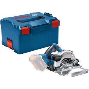 Bosch Professional 06016A2101 Sega Circolare a Batteria GKS 18V-57 G System, Ø Lama: 165 mm, Profondità di Taglio: 57 mm, Batterie e Caricabatteria non Inclusi, in Valigetta L-BOXX, , 18 volts
