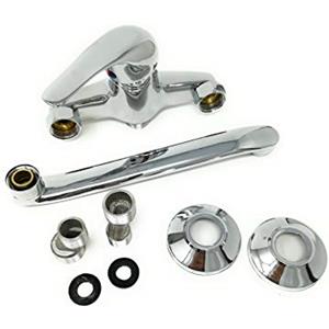 TEMPO DI SALDI Rubinetto a Muro per Lavello Cucina Miscelatore Vasca Canna Alta Ottone Cromato