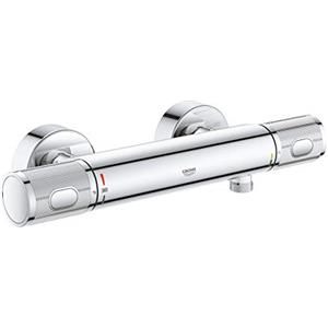 GROHE QUICKFIX, Precision Feel, Miscelatore termostatico per doccia, limitatore di portata GROHE EcoButton blocco sicurezza 38, Cromo, 34790000