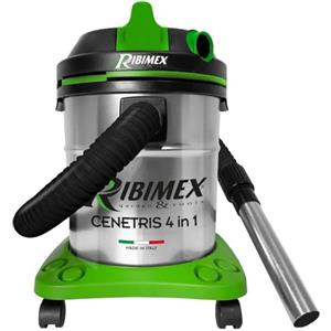 Ribimex Aspiratore Multifunzione Cenetris 4in1, Bidone Aspiratutto per Solidi, Liquidi e Cenere, Capacità 20 L, Potenza 1200 W, Funzione Soffiante, con Filtro HEPA, Accessori Inclusi - PRCEN010IT