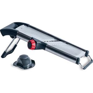 Lacor - 60274 - Mandolino ProSlice, 2 lame, 2 tipi di taglio, Fette 0-9 mm, Julienne 4,5 e 9 mm, Protezione per le dita, Lama staccabile, Acciaio inossidabile, 41,5x13,5 cm