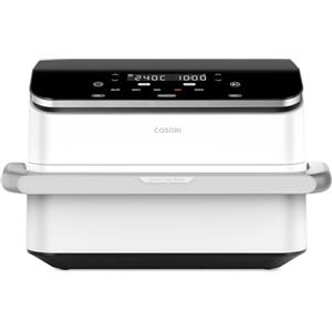 COSORI Friggitrice ad Aria 10 Litri, 7 in 1 Dual Blaze TwinFry con Doppio Cestello 5L & 5L e Separatore Rimovibile, 2800W Air Fryer WiFi con Doppia Resistenza, 40-240℃, 70 Ricette Online, Bianco