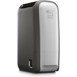 De'Longhi Tasciugo AriaDry Light - Deumidificatore Casa Portatile, Tecnologia Zeolite e Ionizzatore, 7.5L/Giorno, Asciugabiancheria, Antimuffa, Silenzioso, Funzione Swing, Timer, Grigio (DNS80)