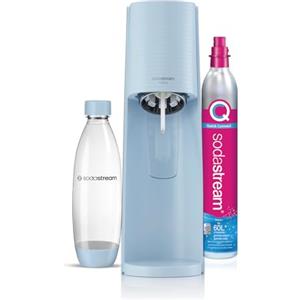 SodaStream Gasatore Terra - Macchina per acqua frizzante, con cilindro CO2 incluso e bottiglia lavabile in lavastoviglie, colore: Azzurro