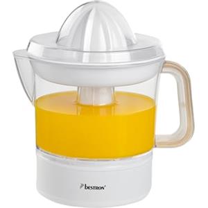 Bestron Spremiagrumi elettrico e arancia, con 2 coni di pressione e coperchio dell'aroma, motore con due direzioni di rotazione (sinistra/destra), capacità: 0,7 litri, collezione Nordic Home, colore