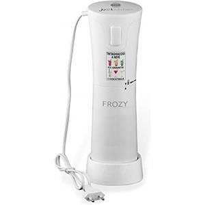 Macom Just Kitchen 861 Frozy Ice Crusher Tritaghiacchio Elettrico per Granite e Cocktail, 30 W, Plastica, Bianco