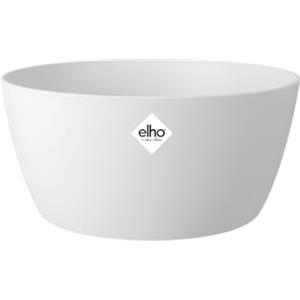Elho Brussels Bowl 23 - Vaso per Interno - Ø 22.9 x H 10.8 cm - Bianco/White