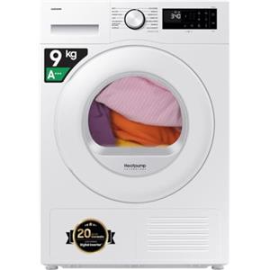 Samsung Asciugatrice Crystal EcoDry DV90DG52A0TE, 9 kg, Wifi, Pompa di Calore, Optimal Dry Sensor, Display Led, Filtro 2 in 1, Carica Frontale, 60l x 85h x 60p cm