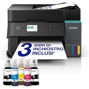 Epson EcoTank ET-4800 Stampante multifunzione A4, Serbatoi Ricaricabili Alta Capacità, set flaconi inclusi pari a 4500pag B/N 7500pag Colore, display LDC 3.7cm