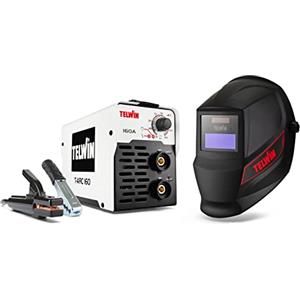 Telwin T-ARC 160 Saldatrice ad Elettrodo con Maschera di Saldatura e Accessori MMA, 20-160a