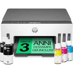 HP Smart Tank Plus 7005 AiO 28B54A, Stampante Multifunzione a Colori, Serbatoio d'Inchiostro ad Alto Volume di Stampa, Fino a 12000 Pagine (Nero) e 8000 Pagine (Colore), F/R Automatica, Wi-Fi, Bianca