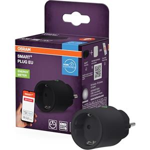 OSRAM SMART+ ZIGBEE Presa EU nera, presa intelligente con monitoraggio del consumo energetico e tecnologia ZigBee per integrare dispositivi elettrici nel sistema smart home
