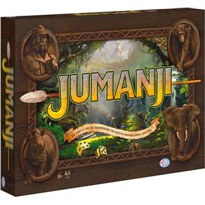 Spin Master Games Editrice Giochi, Jumanji il Gioco da Tavolo, Giochi da Tavola di Avventura per Famiglie e Amici, da 2 a 4 Giocatori, 8+ Anni