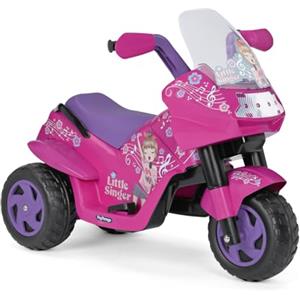 Peg Perego Little Singer Moto Elettrica Cavalcabile per Bambini dai 2 Anni, Batteria Ricaricabile da 6V, Fari LED, Clacson e Musica, Velocità 4k/h, Due Ruote Motrici con Battistrada Tassellato