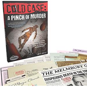 Thinkfun Cold Case Files - A Pinch of Murder - Murder Mystery Game for Adults and Kids Age 14 Years Up