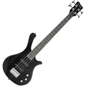 Rocktile TB-4 MBK Traveler E-Bass - Basso Elettrico 4 corde formato da viaggio - Corpo: Ontano, Manico: Acero - Tastiera: Technical Ebony - 2 Single Coil pickup - Nero Opaco