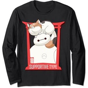 Disney Big Hero 6 TV Series Baymax and Cat Maglia a Manica